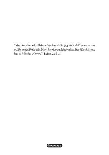 Julkort - Dubbelt med kuvert - Ett glädjebud, en produkt från Nya Musik som utvecklar och engagerar människor i alla åldrar.