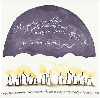 Julkort - Nu tändas tusen juleljus - Dubbelt, en produkt från Nya Musik som utvecklar och engagerar människor i alla åldrar.