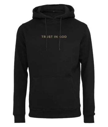 Trust in God – Hoodie - Svart, en produkt från Nya Musik som utvecklar och engagerar människor i alla åldrar.