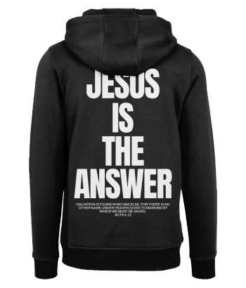 Jesus is the answer – Hoodie - Svart, en produkt från Nya Musik som utvecklar och engagerar människor i alla åldrar.