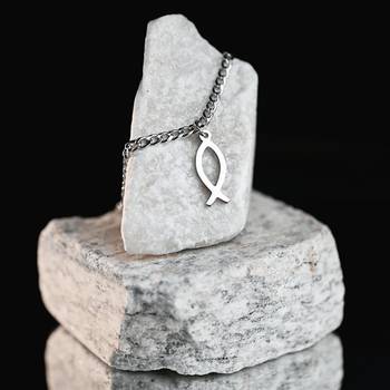 Halssmycke - Jesusfisken, en produkt från Nya Musik som utvecklar och engagerar människor i alla åldrar.