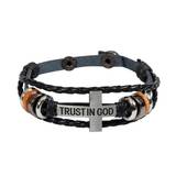 Armband - Läder - Trust in God, en produkt från Nya Musik som utvecklar och engagerar människor i alla åldrar.