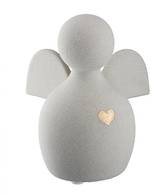Ängel med guldfärgat hjärta - Grå - 14 cm, en produkt från Nya Musik som utvecklar och engagerar människor i alla åldrar.