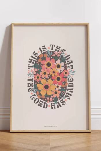 Poster: This it the day the Lord has made, en produkt från Nya Musik som utvecklar och engagerar människor i alla åldrar.