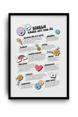 Poster: Bibeln säger att jag är (barn/tween), en produkt från Nya Musik som utvecklar och engagerar människor i alla åldrar.