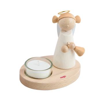 Ängel med värmeljus, en produkt från Nya Musik som utvecklar och engagerar människor i alla åldrar.