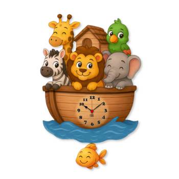Väggklocka - Noas ark, en produkt från Nya Musik som utvecklar och engagerar människor i alla åldrar.