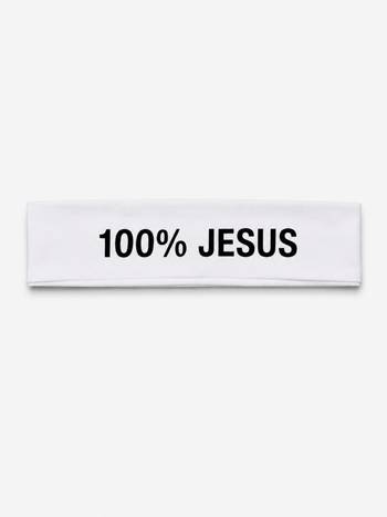100% JESUS pannband, en produkt från Nya Musik som utvecklar och engagerar människor i alla åldrar.