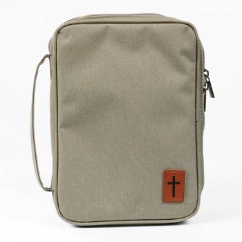 Bibelfodral - Medium - Slimline - Beige - Brunt kors, en produkt från Nya Musik som utvecklar och engagerar människor i alla åldrar.