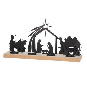 Adventsljusstake för värmeljus - Julkrubba, en produkt från Nya Musik som utvecklar och engagerar människor i alla åldrar.