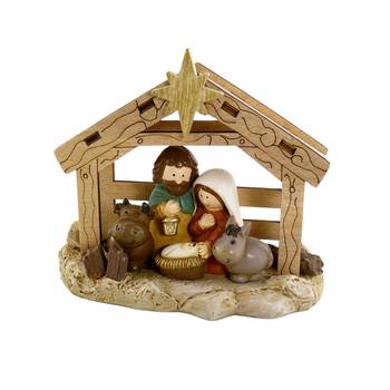 Julkrubba med stall, en produkt från Nya Musik som utvecklar och engagerar människor i alla åldrar.