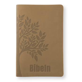 Bibel 2026 Slimline - Konstskinn ljusbrun, en produkt från Nya Musik som utvecklar och engagerar människor i alla åldrar.