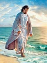 Diamantmålning - Jesus går på en strand - 40x50 cm, en produkt från Nya Musik som utvecklar och engagerar människor i alla åldrar.