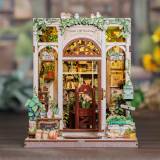 Miniatyrhus - Green Life Bookshop, en produkt från Nya Musik som utvecklar och engagerar människor i alla åldrar.