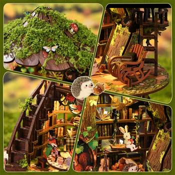 Miniatyrhus - Forest Tree Book Club, en produkt från Nya Musik som utvecklar och engagerar människor i alla åldrar.