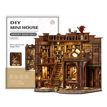 Miniatyrhus - Dreamy Book Hall, en produkt från Nya Musik som utvecklar och engagerar människor i alla åldrar.