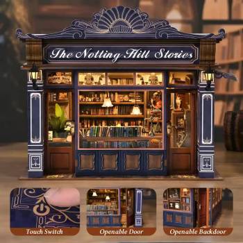 Miniatyrhus - Notting Hill Bookshop, en produkt från Nya Musik som utvecklar och engagerar människor i alla åldrar.