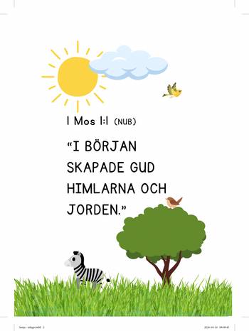 Mina första bibelord, en produkt från Nya Musik som utvecklar och engagerar människor i alla åldrar.