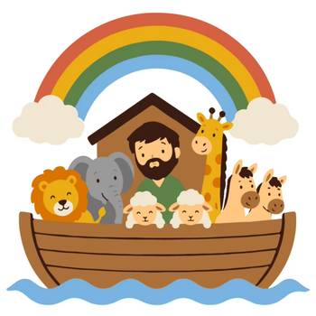 Måla efter nummer - för barn - Noas ark, en produkt från Nya Musik som utvecklar och engagerar människor i alla åldrar.
