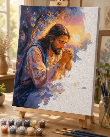 Måla efter nummer - Jesus i Getsemane, en produkt från Nya Musik som utvecklar och engagerar människor i alla åldrar.