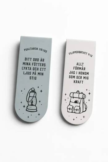 Magnetbokmärken - Ditt ord/Allt förmår, en produkt från Nya Musik som utvecklar och engagerar människor i alla åldrar.