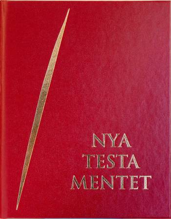 Nya testamentet 2026, röd, en produkt från Nya Musik som utvecklar och engagerar människor i alla åldrar.