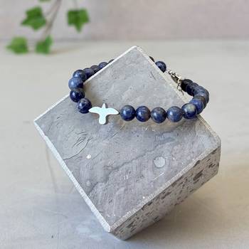 Armband – Duva, blå, en produkt från Nya Musik som utvecklar och engagerar människor i alla åldrar.