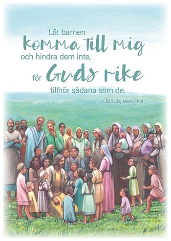Vykort - Låt barnen komma till mig, en produkt från Nya Musik som utvecklar och engagerar människor i alla åldrar.