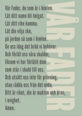Vykort - Fader vår, en produkt från Nya Musik som utvecklar och engagerar människor i alla åldrar.