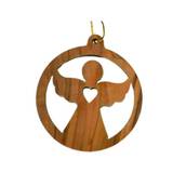 Hängdekoration - Ängel - Olivträ, en produkt från Nya Musik som utvecklar och engagerar människor i alla åldrar.