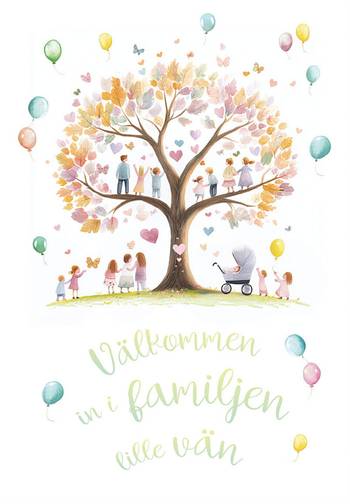Dubbelt kort - Välkommen in i familjen, en produkt från Nya Musik som utvecklar och engagerar människor i alla åldrar.