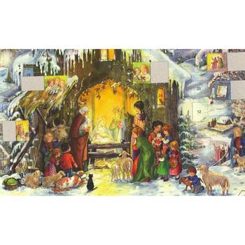 Adventskalender - Jesus är född - Glitter, en produkt från Nya Musik som utvecklar och engagerar människor i alla åldrar.