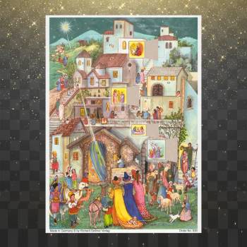 Adventskalender - De vise männen i Betlehem - Glitter, en produkt från Nya Musik som utvecklar och engagerar människor i alla åldrar.