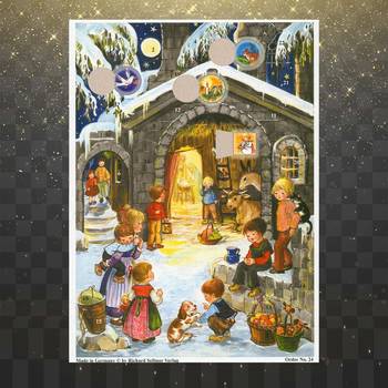 Adventskalender - Vid stallet - Glitter, en produkt från Nya Musik som utvecklar och engagerar människor i alla åldrar.