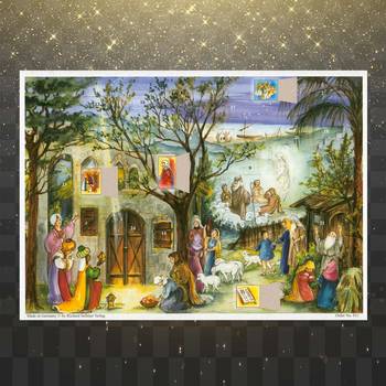 Adventskalender - Stallet i Betlehem - Glitter, en produkt från Nya Musik som utvecklar och engagerar människor i alla åldrar.