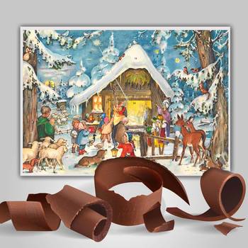 Chokladkalender - Vid stallet - Fairtrade, en produkt från Nya Musik som utvecklar och engagerar människor i alla åldrar.