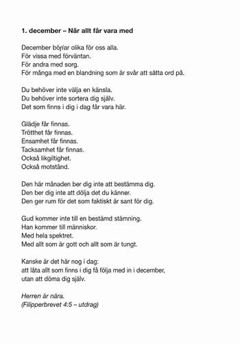 Se, jag är med dig alla dagar, en produkt från Nya Musik som utvecklar och engagerar människor i alla åldrar.