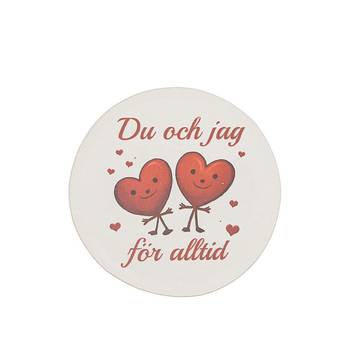 Magneter i trä – 4-pack med fina budskap, en produkt från Nya Musik som utvecklar och engagerar människor i alla åldrar.