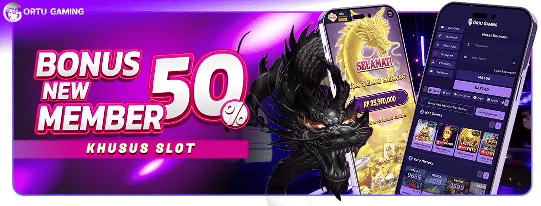 Bonus New Member Games Ortugaming 50%