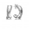 Pandora Entwined Hoop Earrings 290730CZ