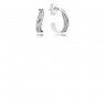 Pandora Elegant Waves Hoop Earrings 297097CZ