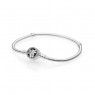 Pandora Moments Silver Bracelet With Poetic Blooms Clasp 590744CZ