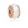 Pandora Iridescent White Glass Murano Charm 787576