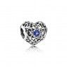 Pandora September Signature Heart Birthstone Charm 791784SSA