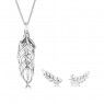 Pandora Floating Grains Of Life Necklace And Earrings Set GS0107