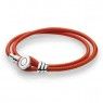 Pandora Moments Double Leather Bracelet, Spicy Orange 597194CSO-D