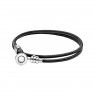 Pandora Moments Double Leather Bracelet, Black 597194CBK-D