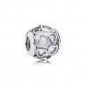 PANDORA Opalescent Encased In Love Charm JSP0682 With Cubic Zirconia In Sterling Silver