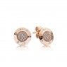 PANDORA Signature Stud Earrings JSP0049 In Rose Gold