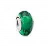 PANDORA Green Faceted Charm JSP1543 In Murano Glass